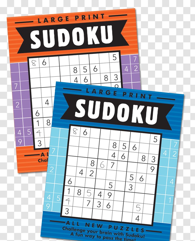 Large Print Sudoku Super Puzzle Book Transparent PNG