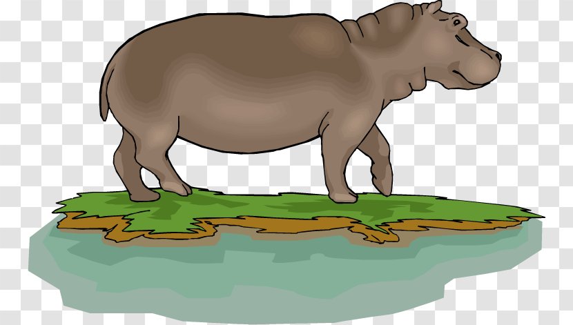 Pygmy Hippopotamus Kinder Happy Hippo Clip Art - Mammal - Grass Transparent PNG