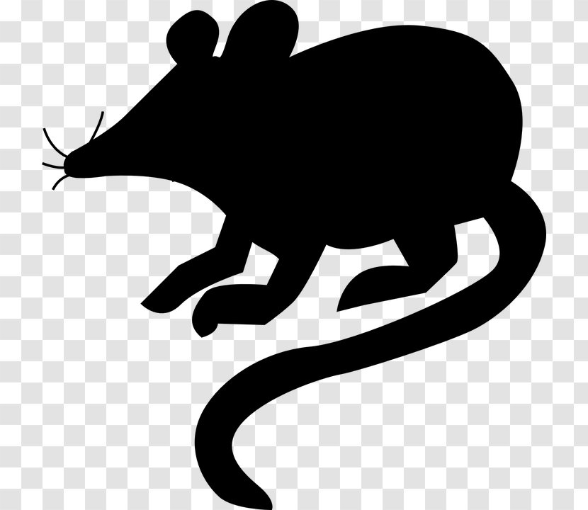 Computer Mouse Rat Clip Art - Black Face Transparent PNG