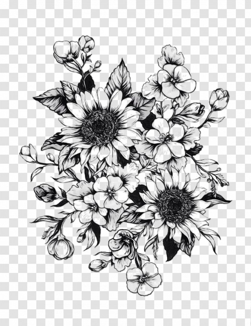 Floral Design Sleeve Tattoo Idea Flower - Cut Flowers - Bouquet Transparent PNG