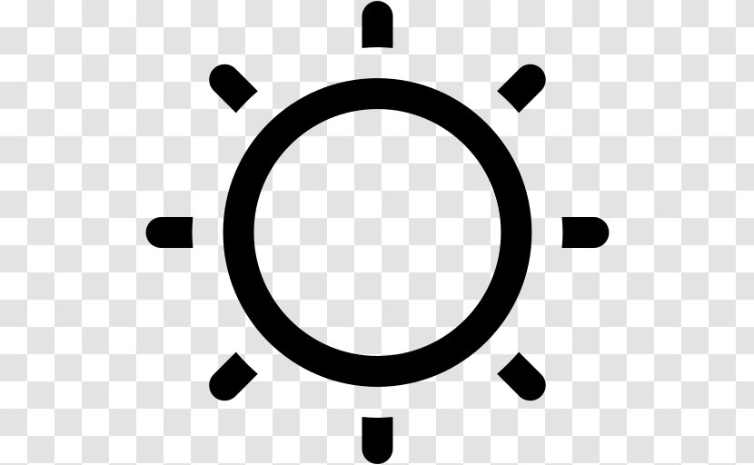 Circle Line Font Icon Symbol - Logo - Blackandwhite Transparent PNG