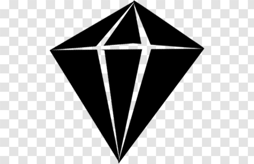 Black And White Logo Clip Art - Diamond Transparent PNG