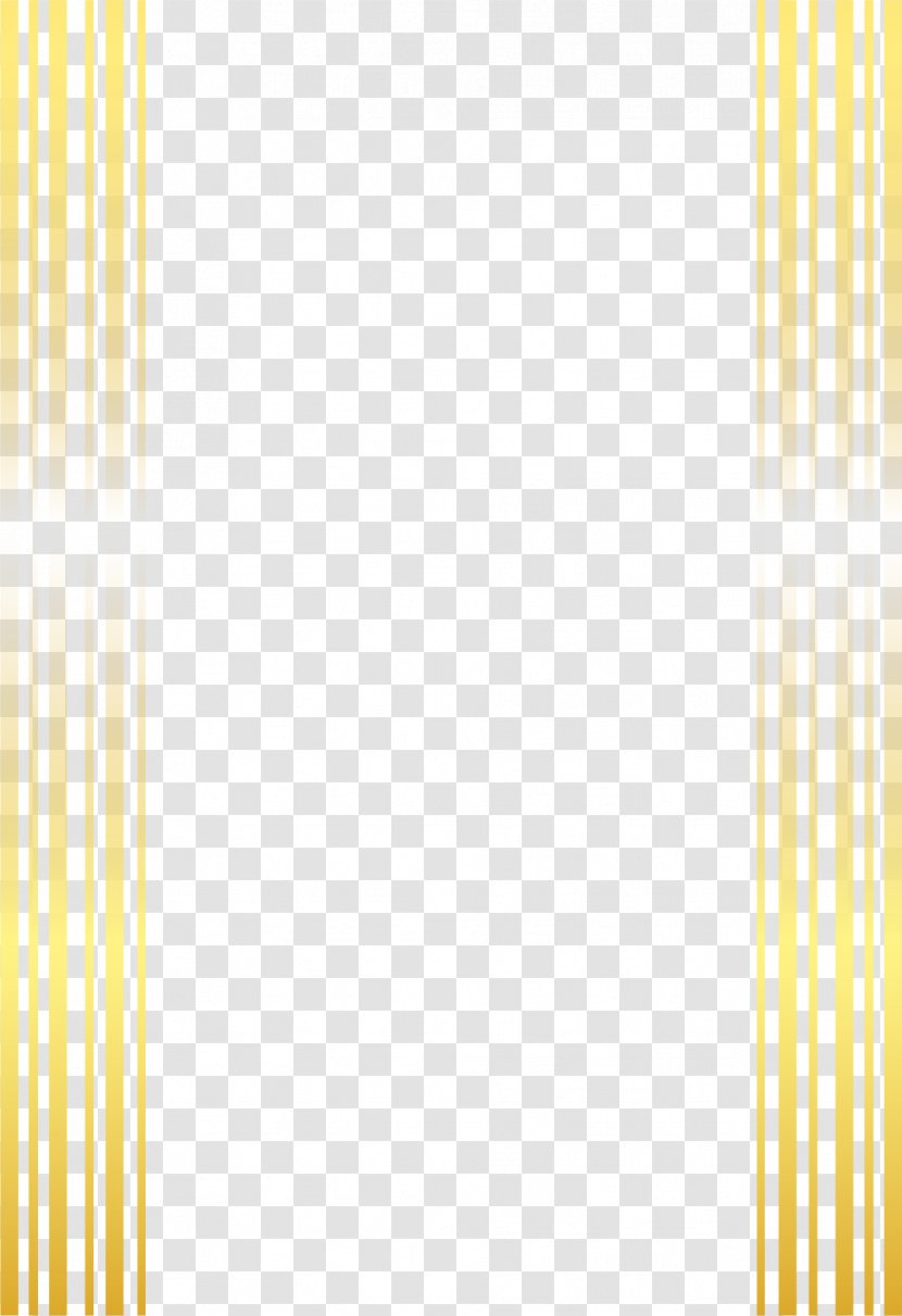 Stripe Line Icon - Border - Vector Painted Gold Frame Transparent PNG