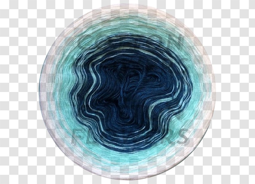 Turquoise - Sphere - Cotton Yarn Transparent PNG