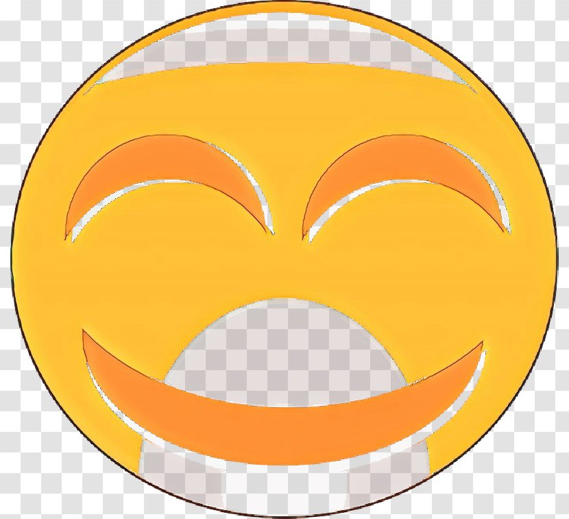 Orange - Smiley Sticker Transparent PNG