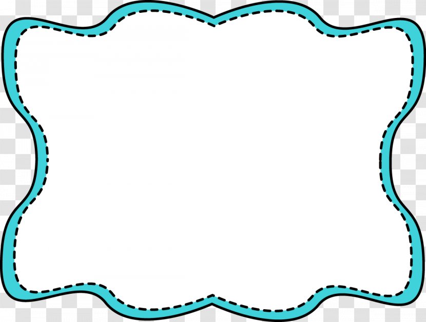 Picture Frames Blue Clip Art - Aqua - Wind Wavy Transparent PNG