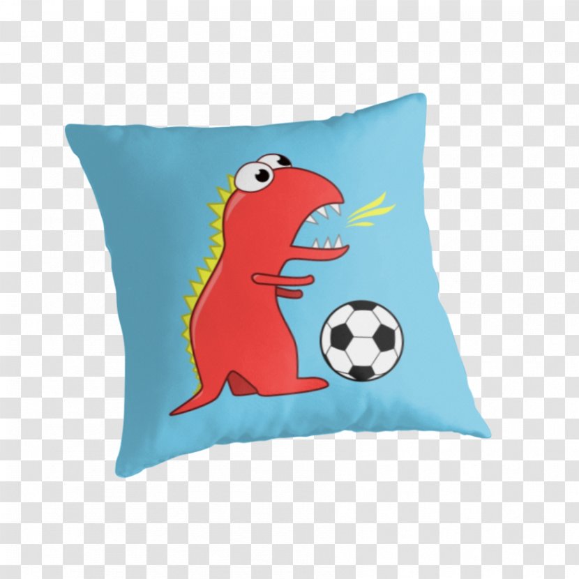 Dinosaur Soccer Desktop Wallpaper Greeting & Note Cards Cartoon - Cushion - Zipper Transparent PNG