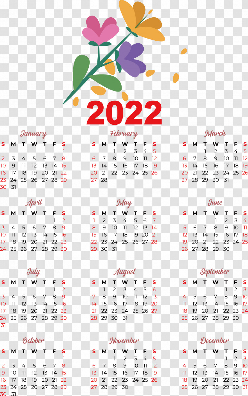 Calendar 2022 Royalty-free December Transparent PNG