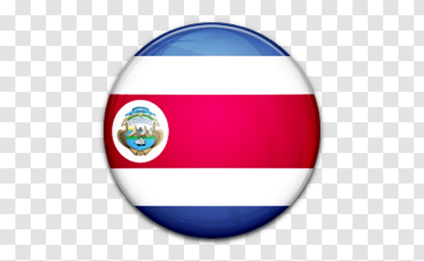 Flag Of Costa Rica National Football Team - Flags The World - Sphere Transparent PNG