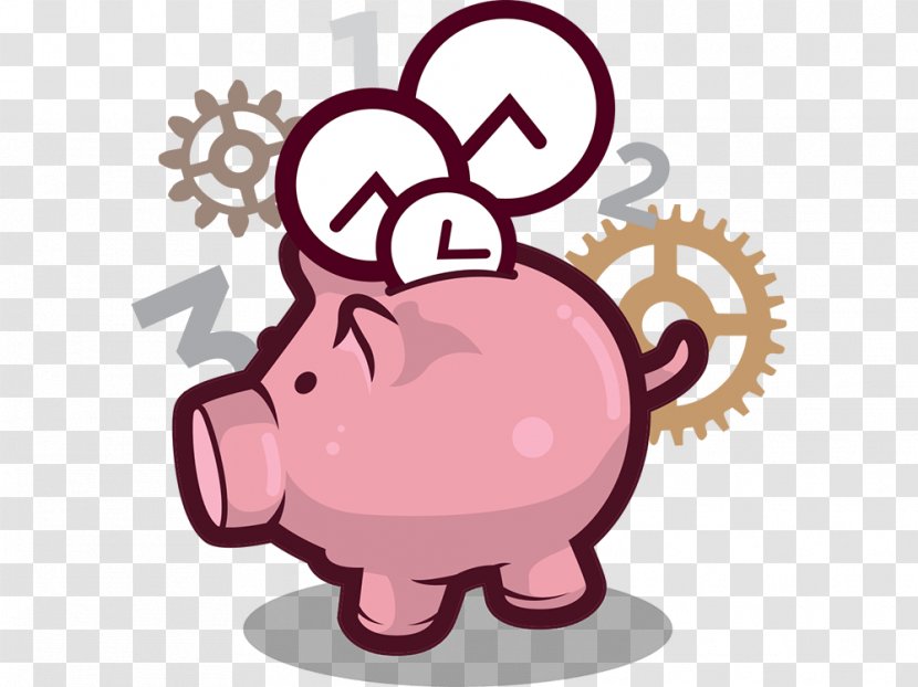 Cartoon Organism Clip Art - Heart - Piggy Bank Transparent PNG