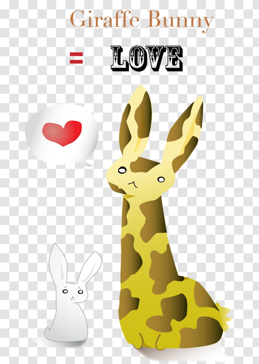 Giraffe Typography Clip Art - Giraffidae Transparent PNG