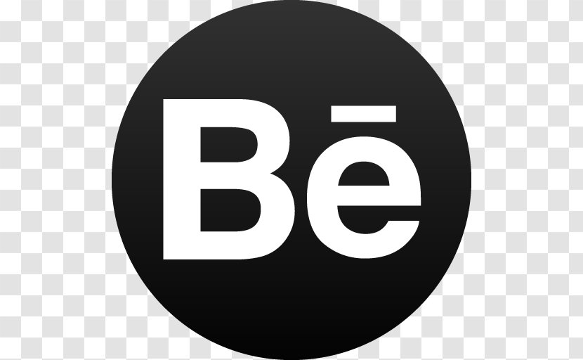 Social Media Behance - Black Circle Icon Transparent PNG