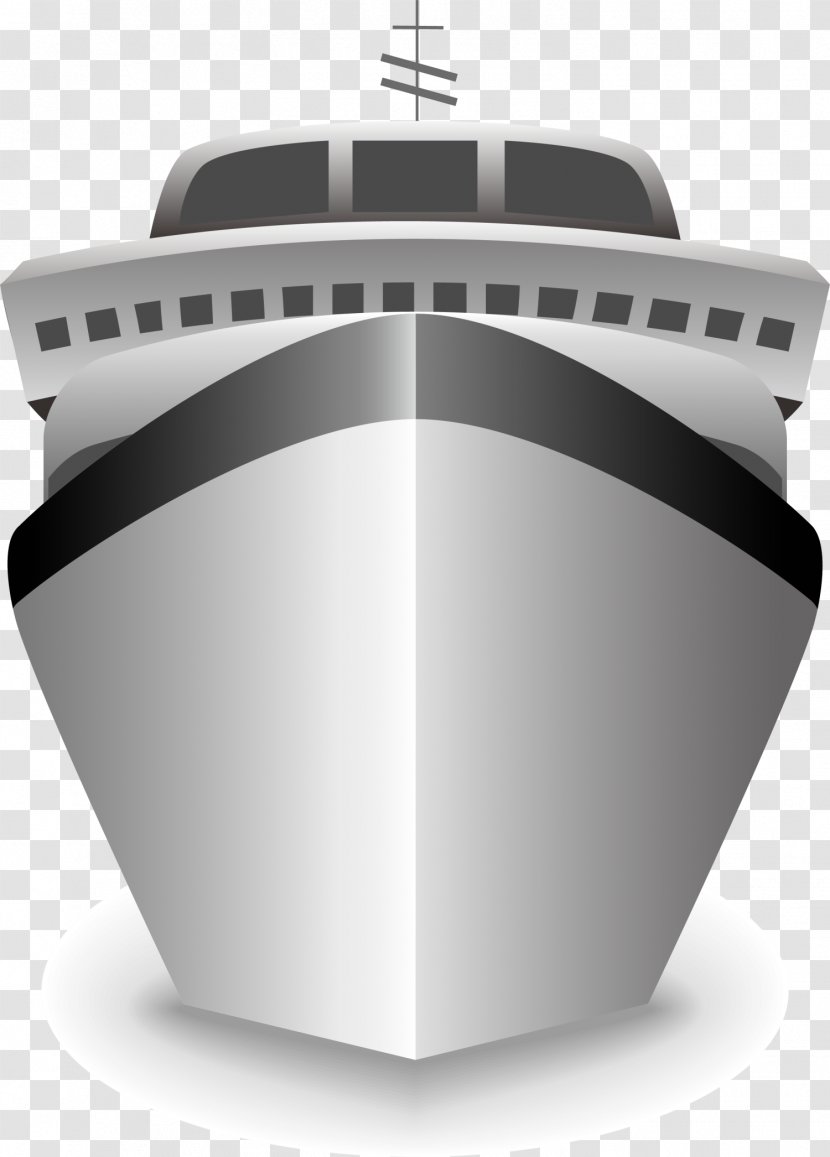 Cruise Ship Icon - Cargo - Simple Grey Transparent PNG