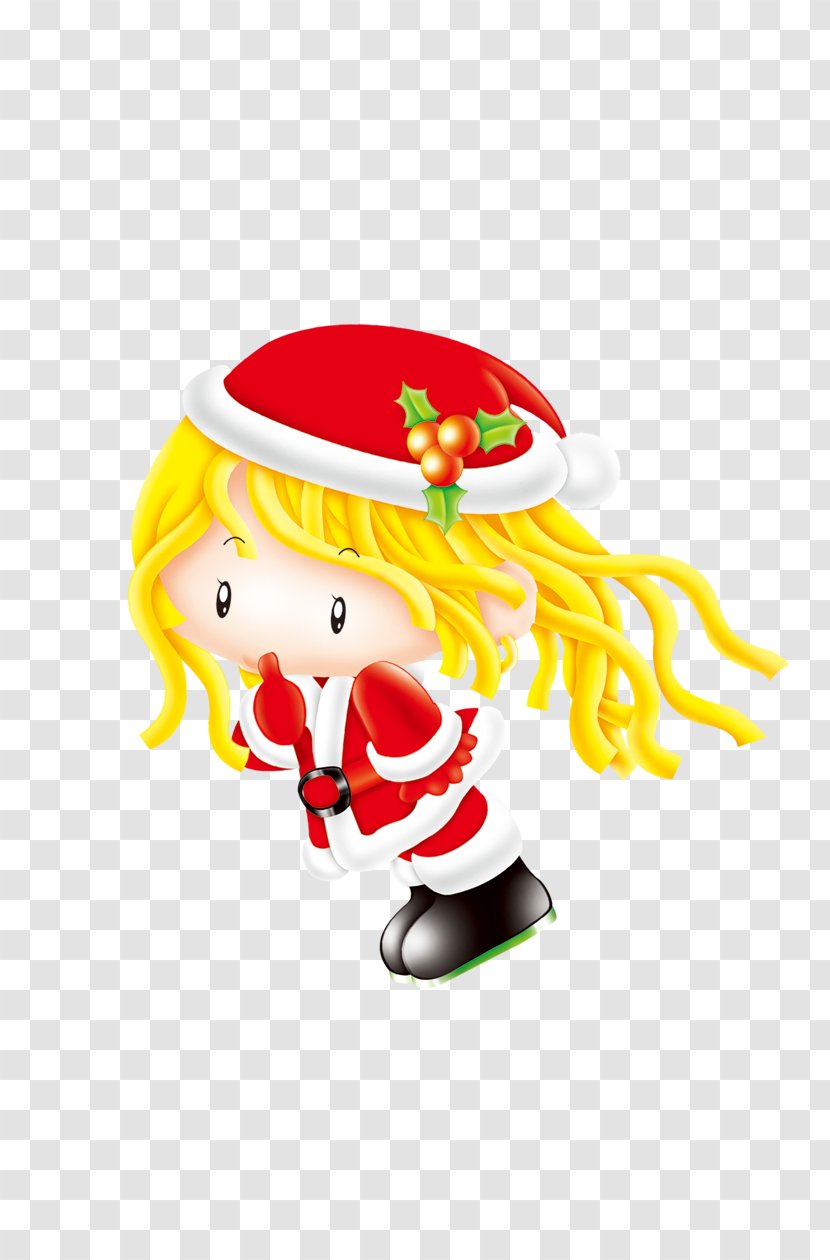 Santa Claus Cartoon Illustration - Designer - Lovely Doll Transparent PNG