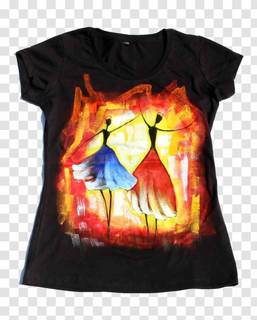 Painting T-shirts Clothing Printed T-shirt - Fashion Transparent PNG