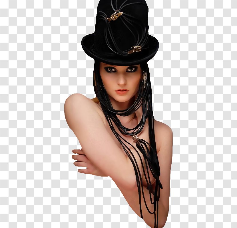 Fedora Fashion Top Hat Black And White - Cartoon Transparent PNG