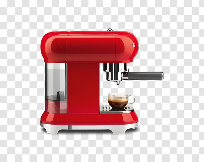 Espresso Coffeemaker Smeg USA Inc - Retro Style - Coffee Machine Transparent PNG