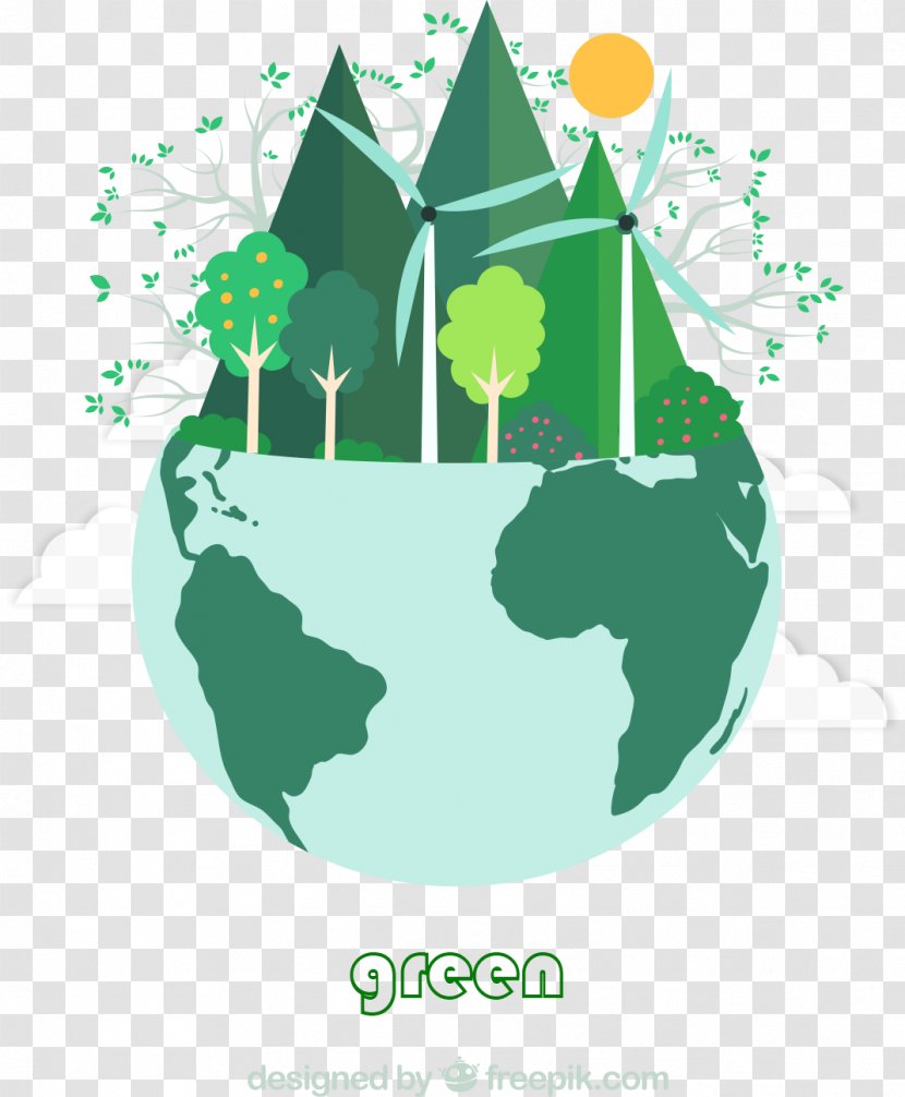 Earth Sustainability Environment Ecology - Global Warming - Green Energy Clipart Transparent PNG