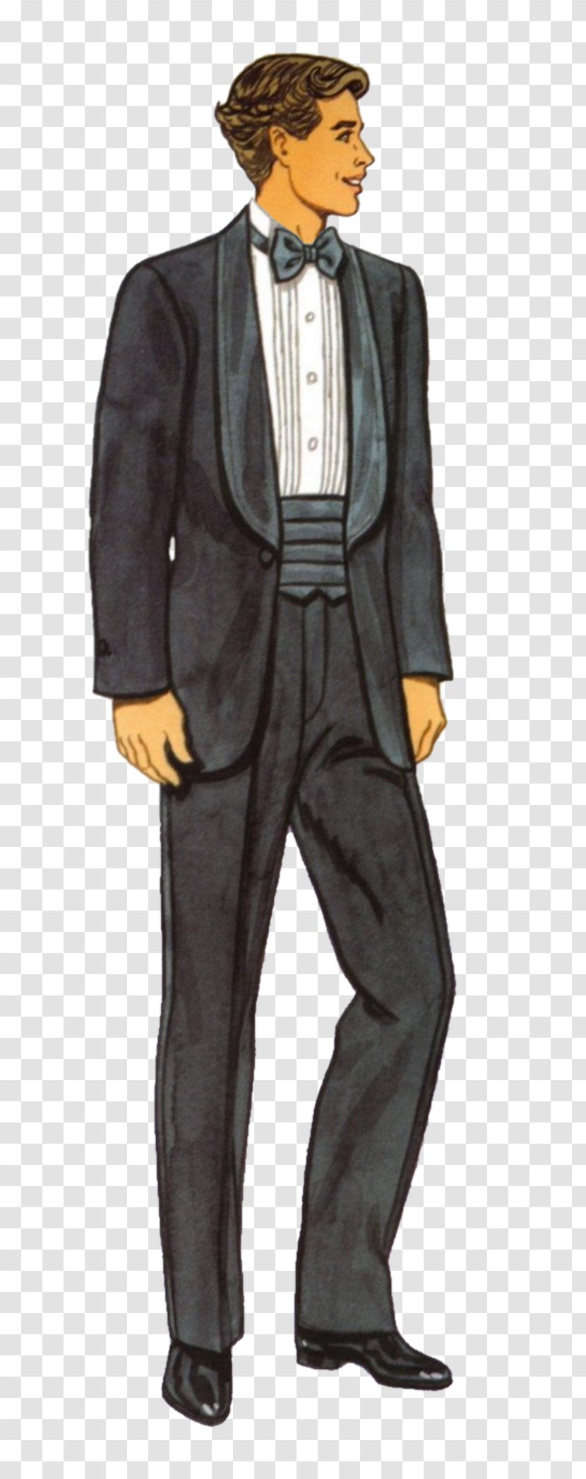 Human Behavior Tuxedo M. Cartoon - Male - Standing Transparent PNG