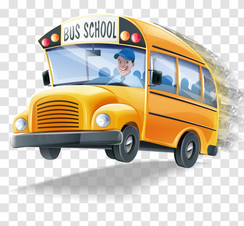 School Bus - Shutterstock - Cartoon Transparent PNG