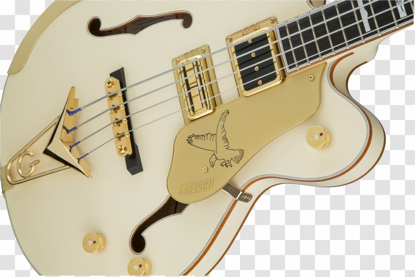 Bass Guitar Electric Gretsch White Falcon Acoustic Fender Precision - Cartoon Transparent PNG