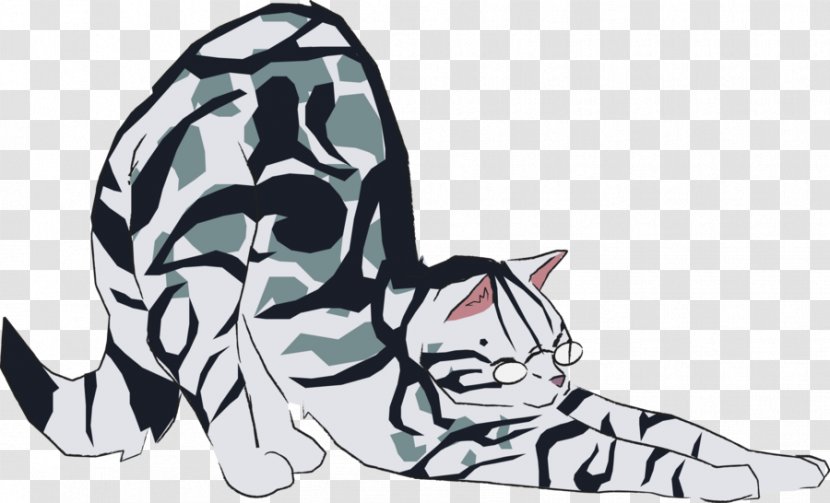 Whiskers Tiger Cat Mammal - Heart Transparent PNG