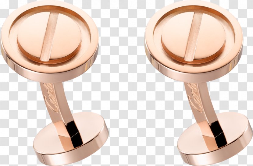Cufflink Colored Gold Silver Cartier - Jewellery Transparent PNG