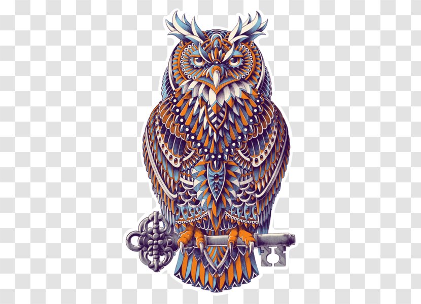 Great Horned Owl Drawing Art - Artist Transparent PNG