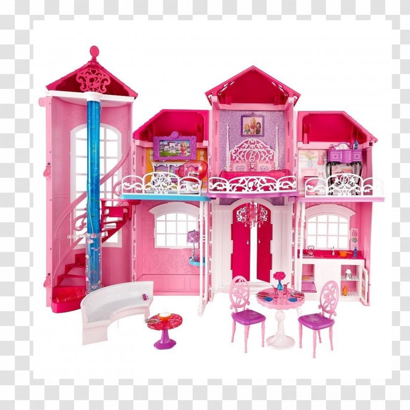 Malibu Barbie Dollhouse Toy Transparent PNG