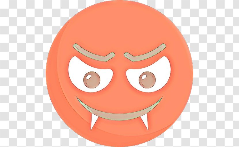 Orange - Head - Red Smile Transparent PNG
