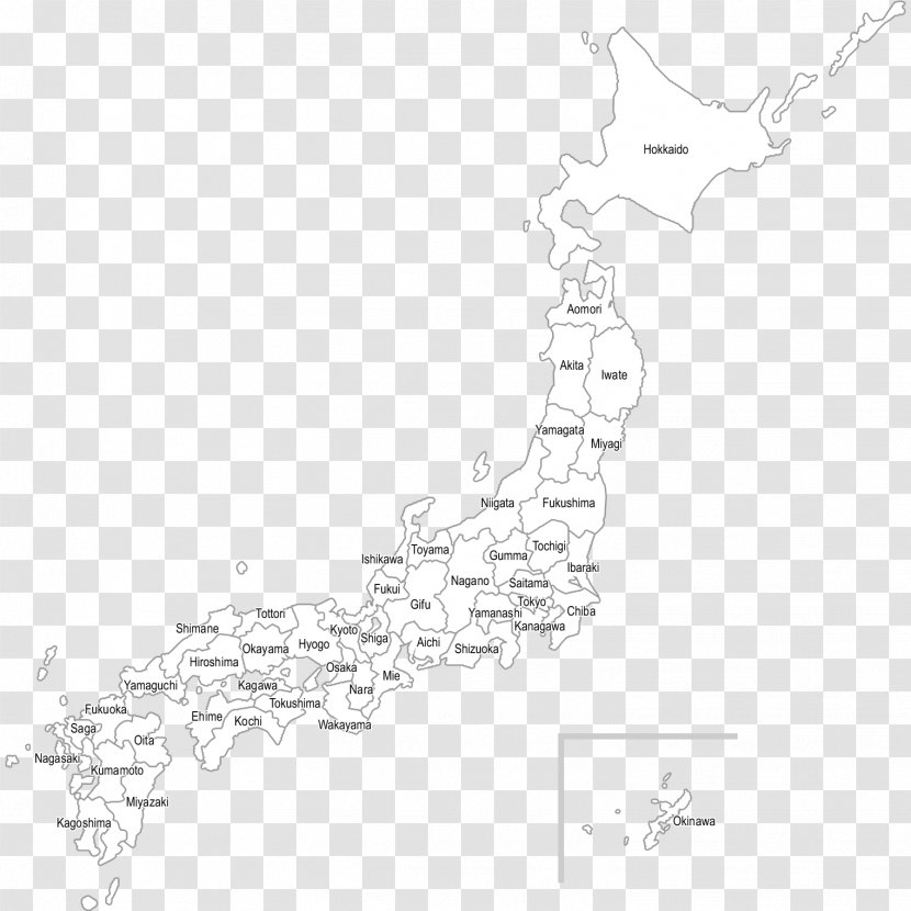 Blank Map Line Art Sketch - Tuberculosis Transparent PNG