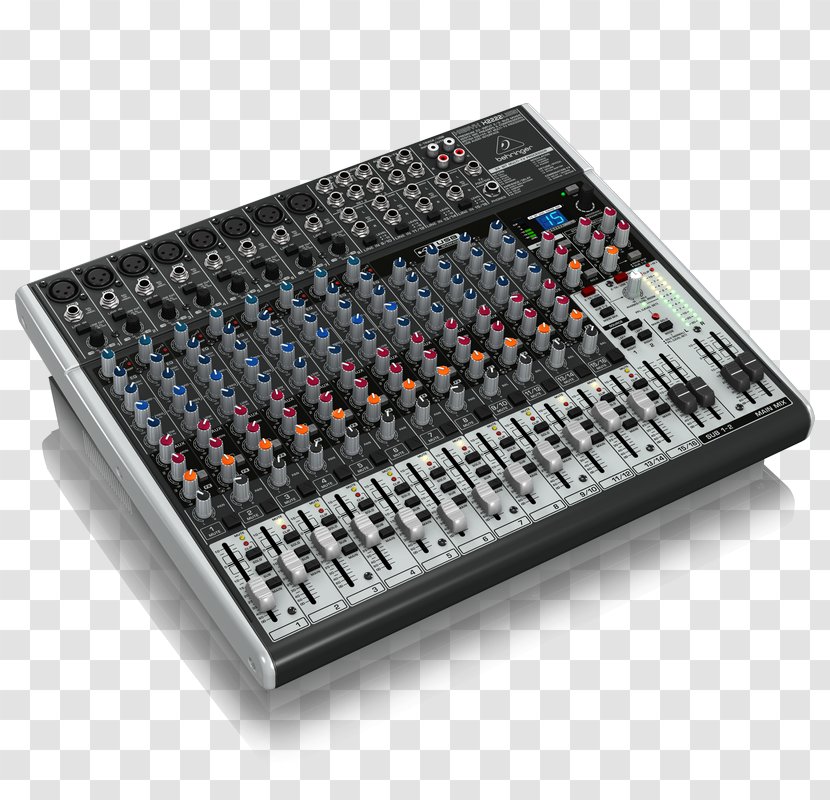 Audio Mixers Behringer Xenyx X2222USB Mixer - Dynamic Range Compression Transparent PNG