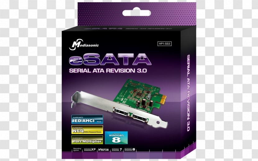 ESATAp Serial ATA Port Multiplier PCI Express - Ata - Data Transfer Cable Transparent PNG