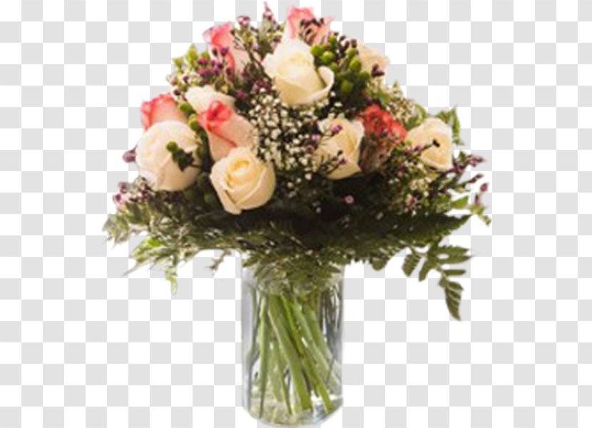 Garden Roses Floral Design Flower Bouquet Italy - Pink And White Flowers Transparent PNG