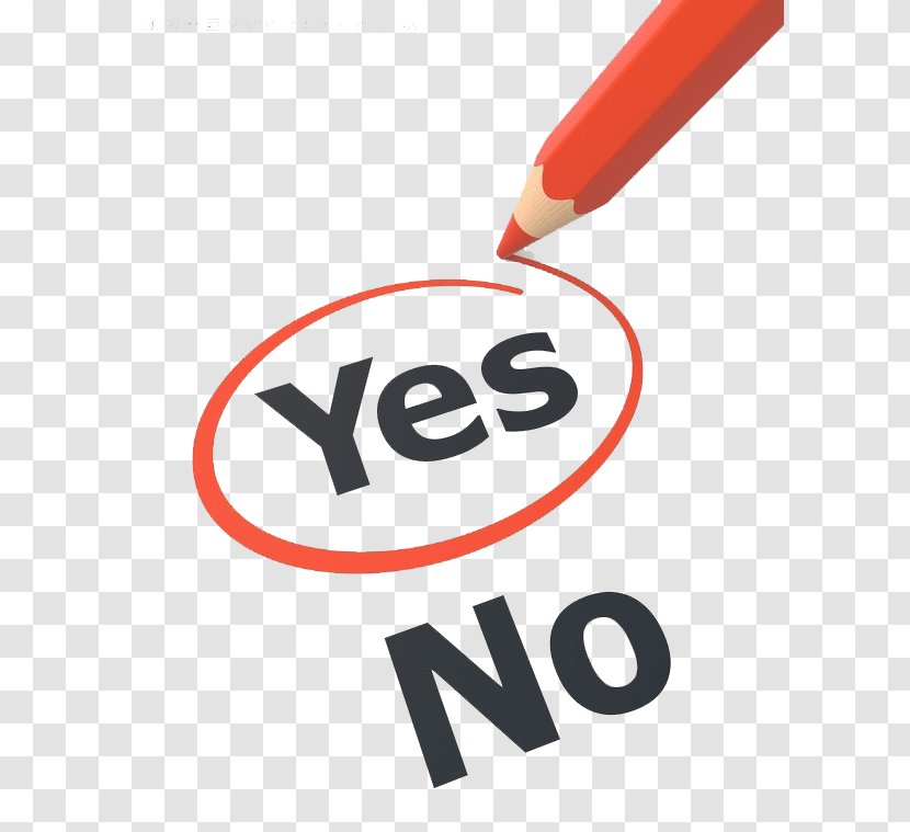 Yes And No Question Idea - Logo - YES,OR,NO Transparent PNG