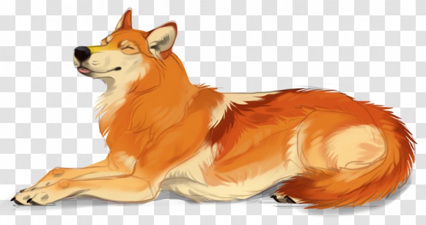 Red Fox Dog DeviantArt Drawing - Animal Figure Transparent PNG