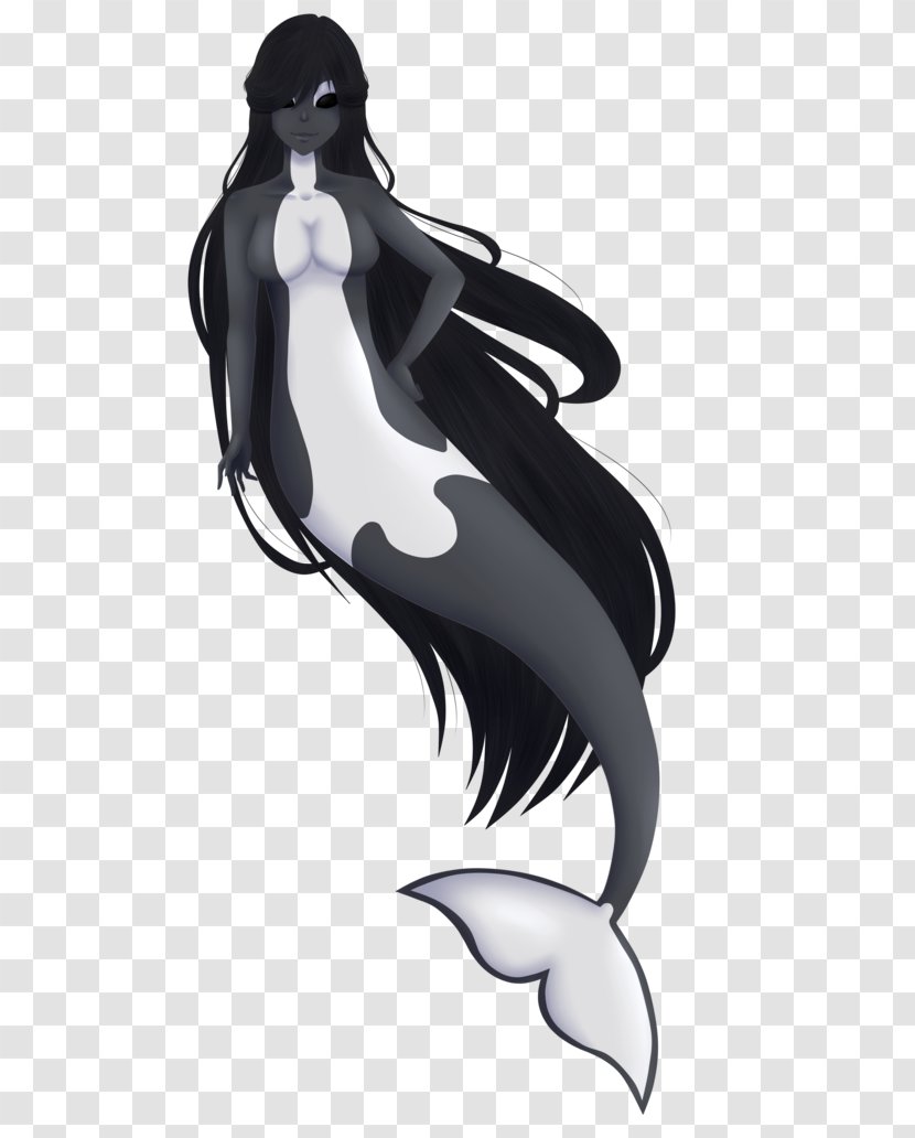 Killer Whale Mermaid Penguin Art Cetacea - Fictional Character Transparent PNG