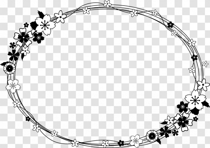 Black And White Download - Lace Border Round Transparent PNG