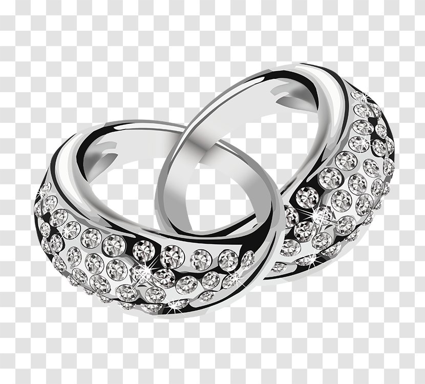 Wedding Ring Jewellery Clip Art - Silver Transparent PNG