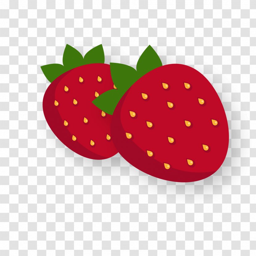 Strawberry Milkshake Smoothie Fruit - Cartoon Element Transparent PNG