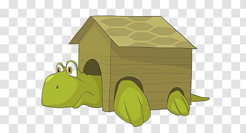 Turtle Cartoon Royalty-free Illustration - House - Creative Transparent PNG