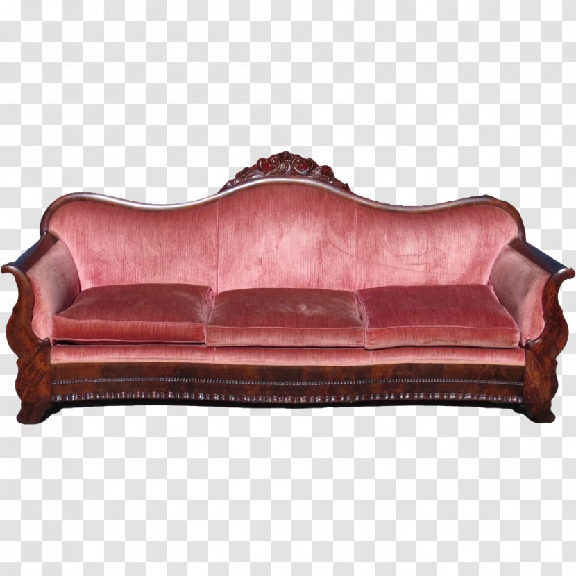 Table Couch Antique Furniture Chair - Retro Sofa Transparent PNG