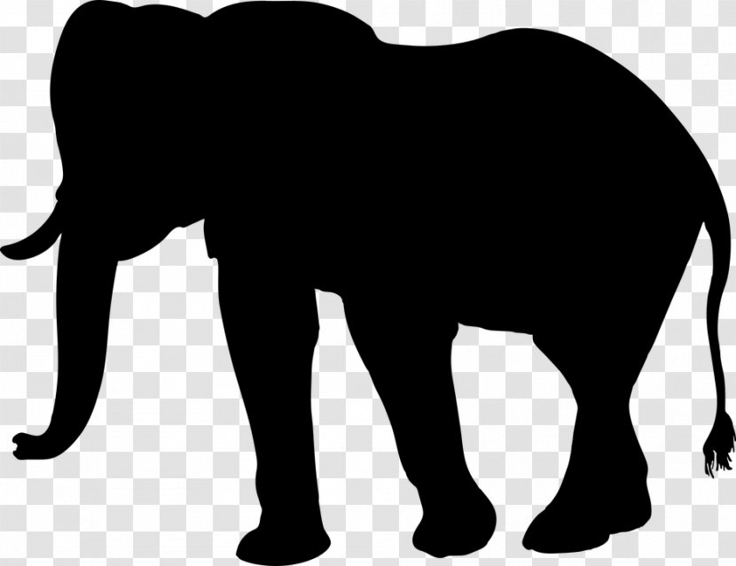 African Elephant Silhouette Clip Art Transparent PNG