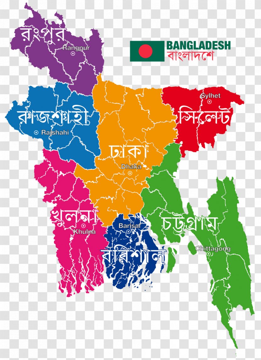 Bangladesh Vector Map - Poverty Transparent PNG