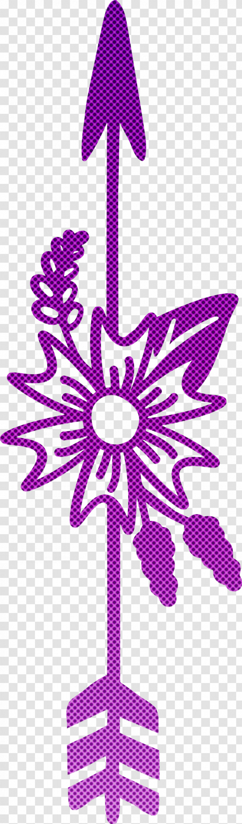 Boho Arrow Flower Arrow Transparent PNG