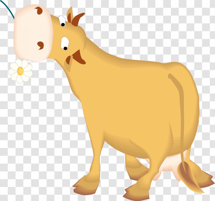 Cattle Animation Child - Carnivoran - Cow Vector Transparent PNG