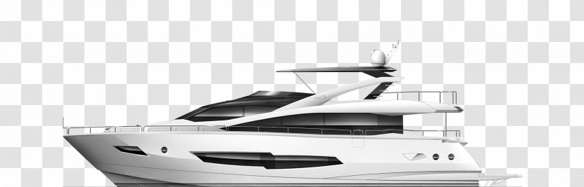 Luxury Yacht Boat Sunseeker - Bow - Yogurt Transparent PNG