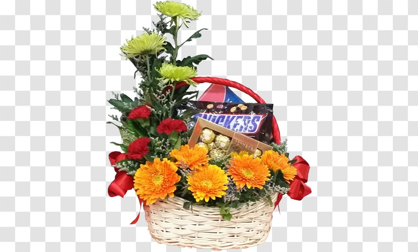 Floral Design Food Gift Baskets Flower Bouquet Chocolate - Floristry Transparent PNG