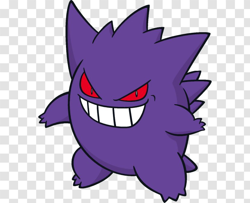 Gengar Haunter Pokémon X And Y Sun Moon - Purple - The Company Transparent PNG