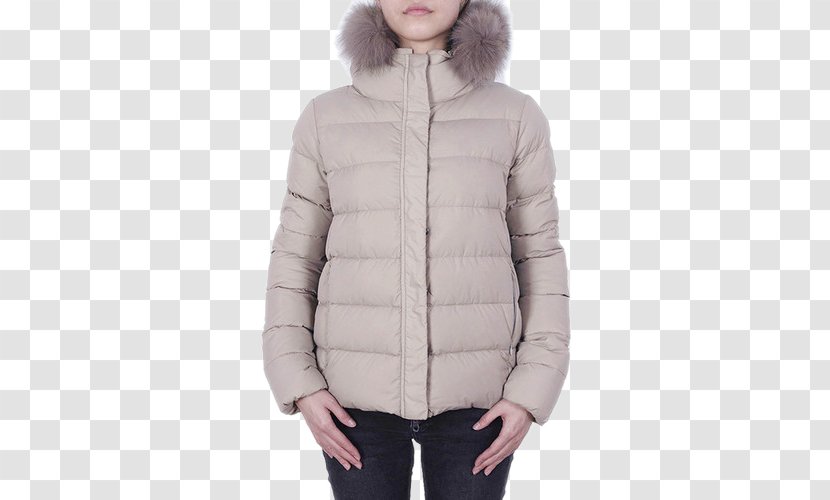 Coat Fashion Hood Jacket - Ms. Down Transparent PNG